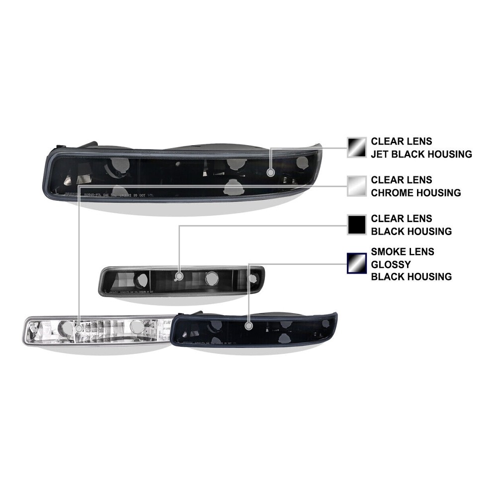 Bumper Lights Clear Parking Signal Lamp