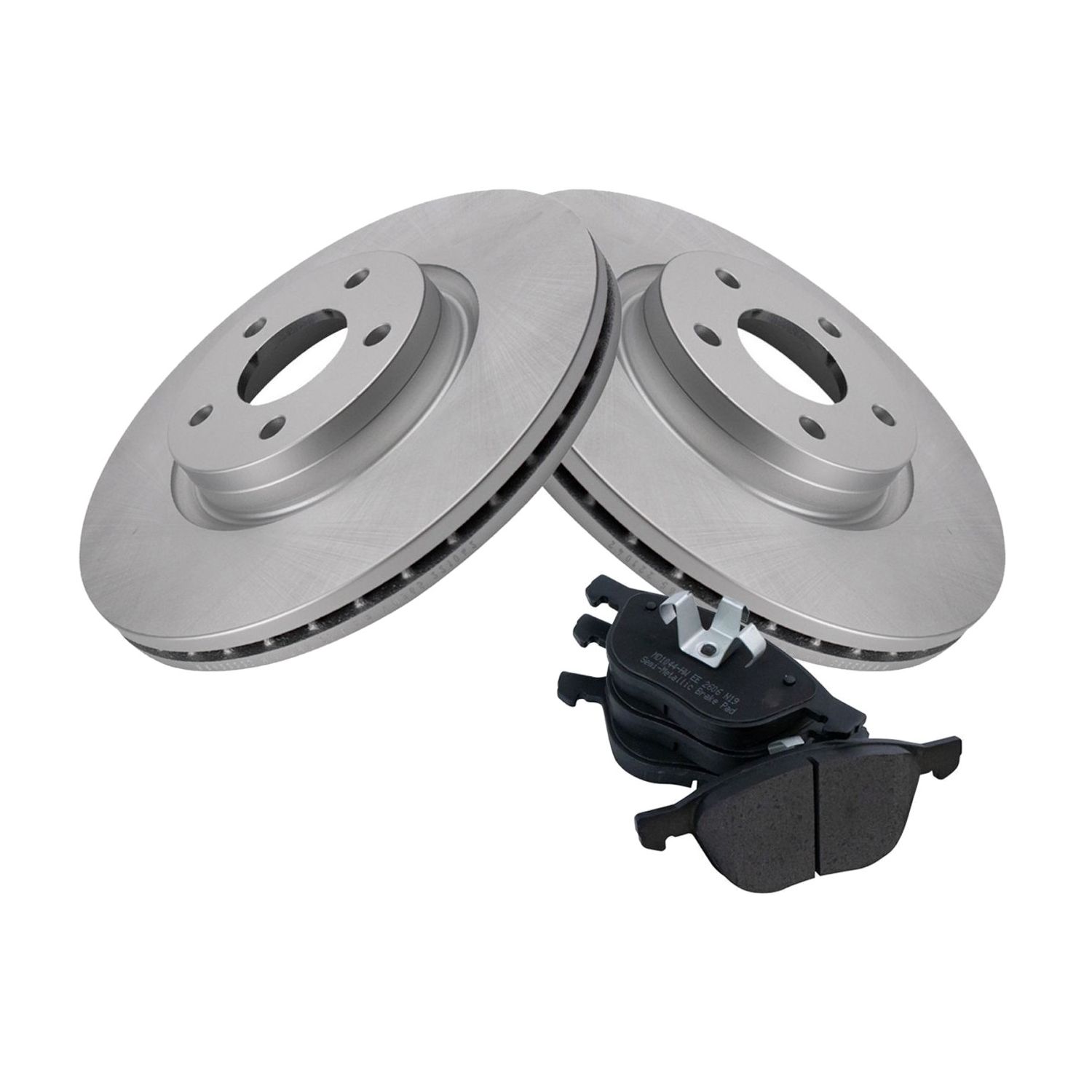 For 2013-2016 C-Max Energi SEL Front Posi Metallic Brake Pad & Coated Rotor Kit
