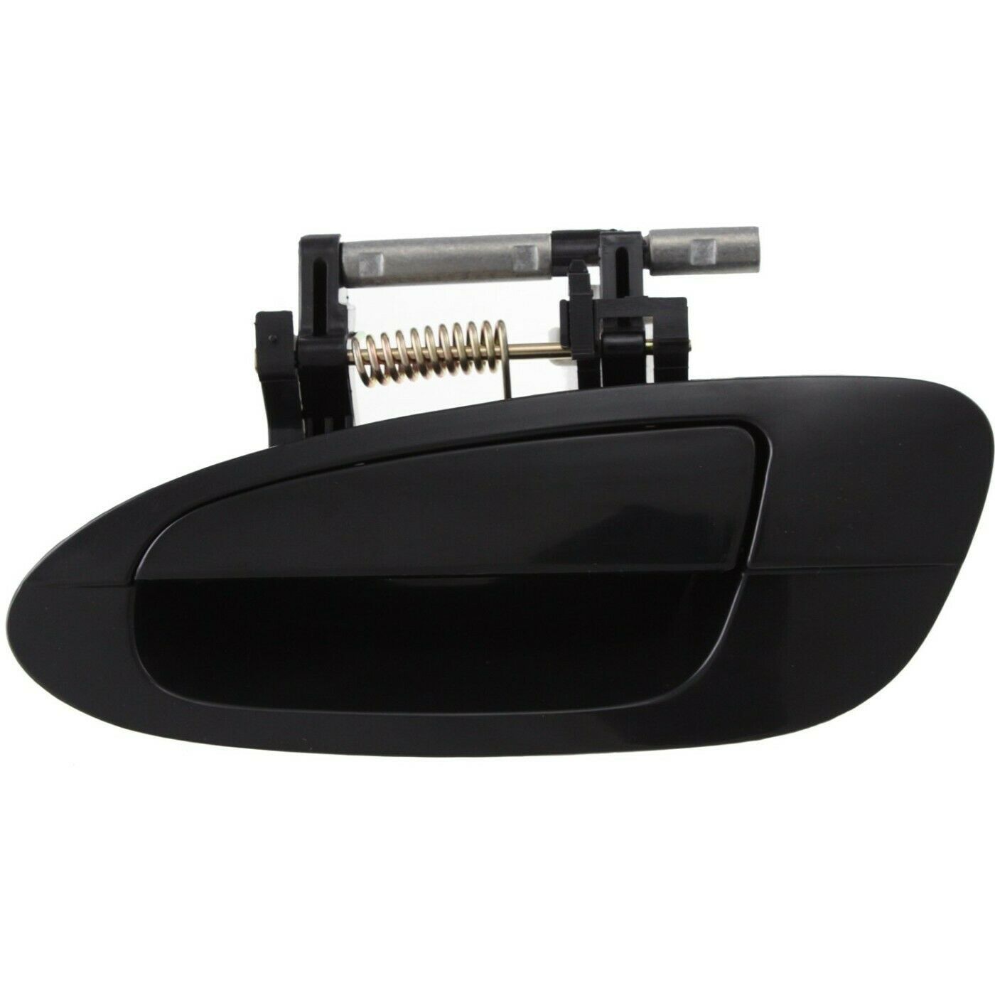 Door Handle Smooth Black Exterior Outside Kit Set Of 4 For 2002-06 Altima Sedan
