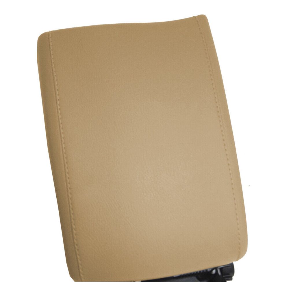 Center Console Lid Armrest Cover PVC Leather For 16-20 RX350 Sport Utility Beige