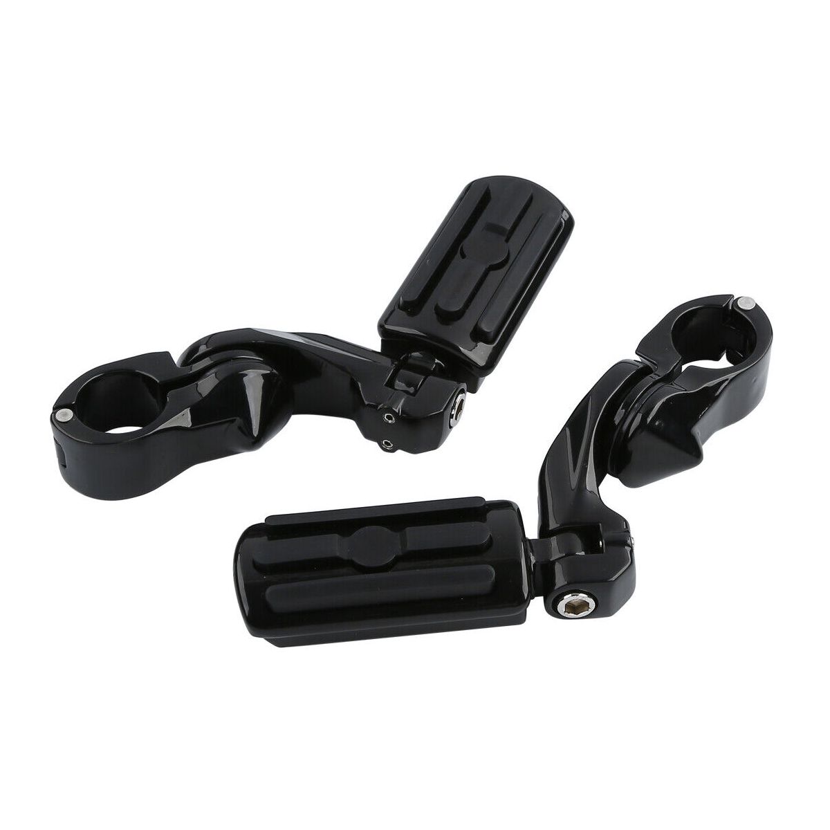 1-1/4" Universal Highway Foot Pegs Short Mount For 95-97 Bad Boy Engine Guards