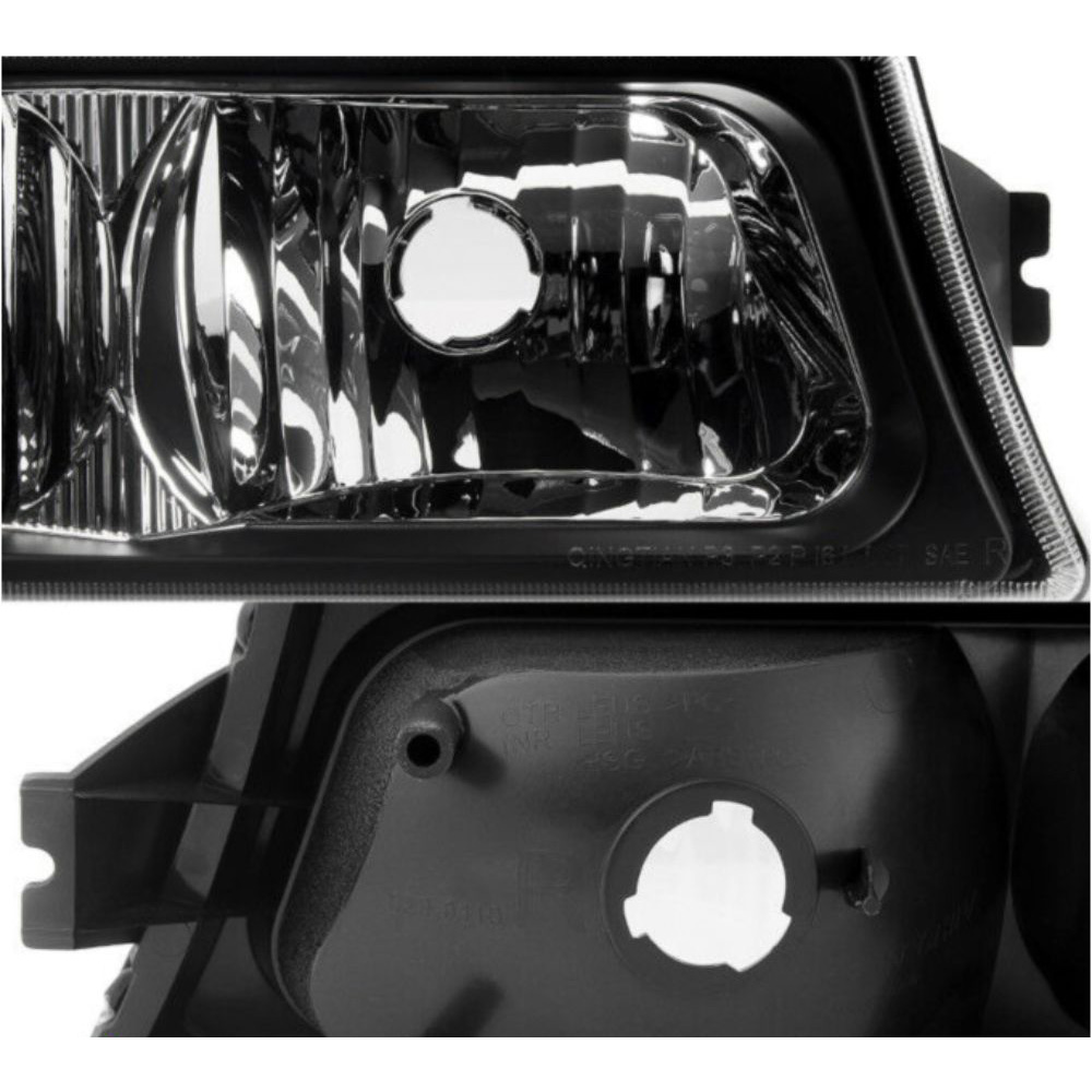 For 2003-2007 Chevrolet Black Bumper Signal Parking Lights Lamps L+R