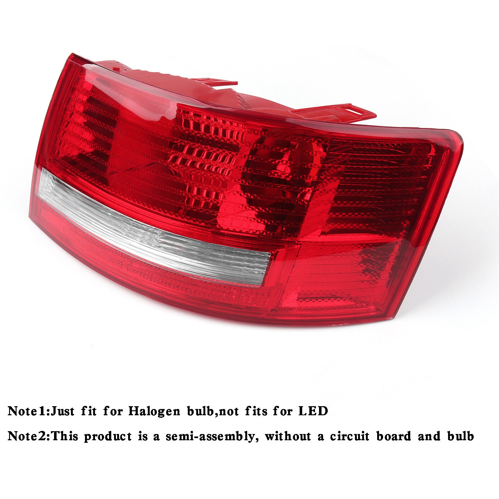 Right Passenger Side Tail Light Cover For Audi Audi A6 Quattro S6 06-08 Halogen