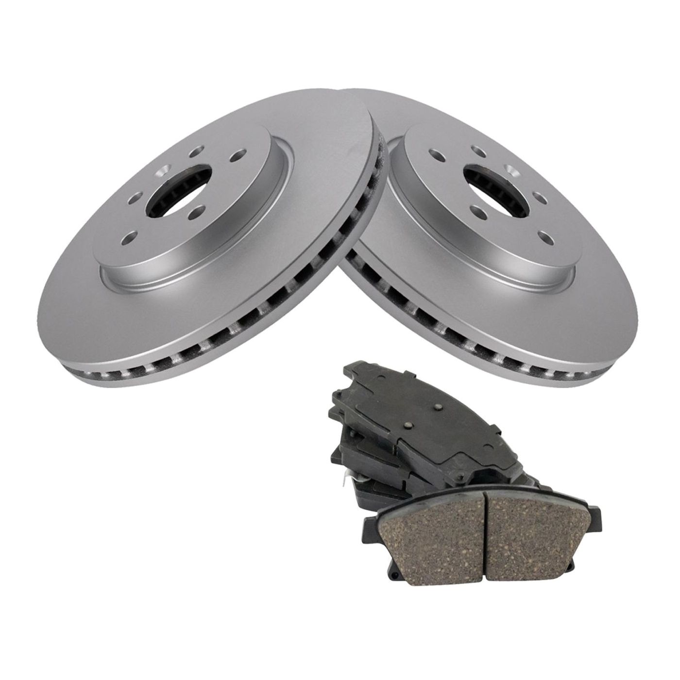 For 15-17 Trax Sport Utility Front Premium Ceramic Brake Pad & Coated Rotor Kit