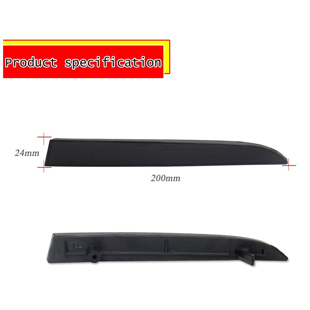 3 Sets Of - SMOKE LENS REAR BUMPER DIFFUSER REFLECTOR