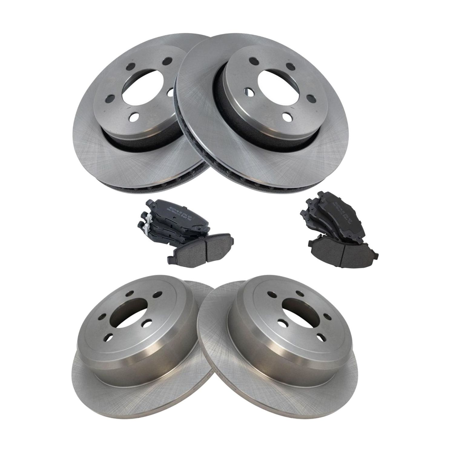 For 2007-2011 Nitro Sport Utility Brake Pad & Rotor Metallic Front Rear Kit