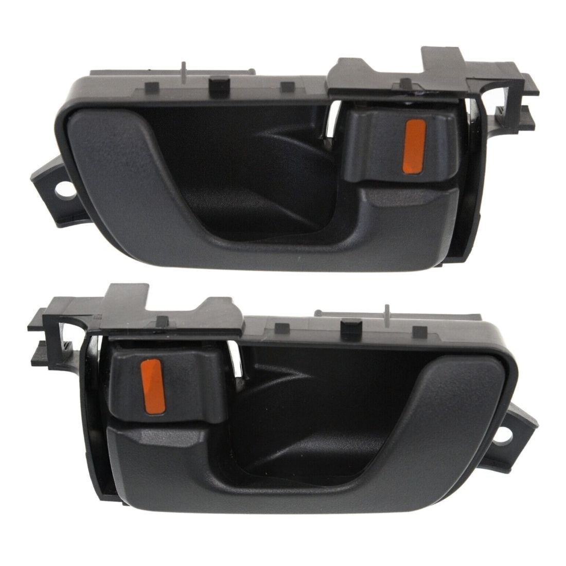 Interior Door Handle For 01-06 Mitsubishi Montero Set Of 2 Black Plastic