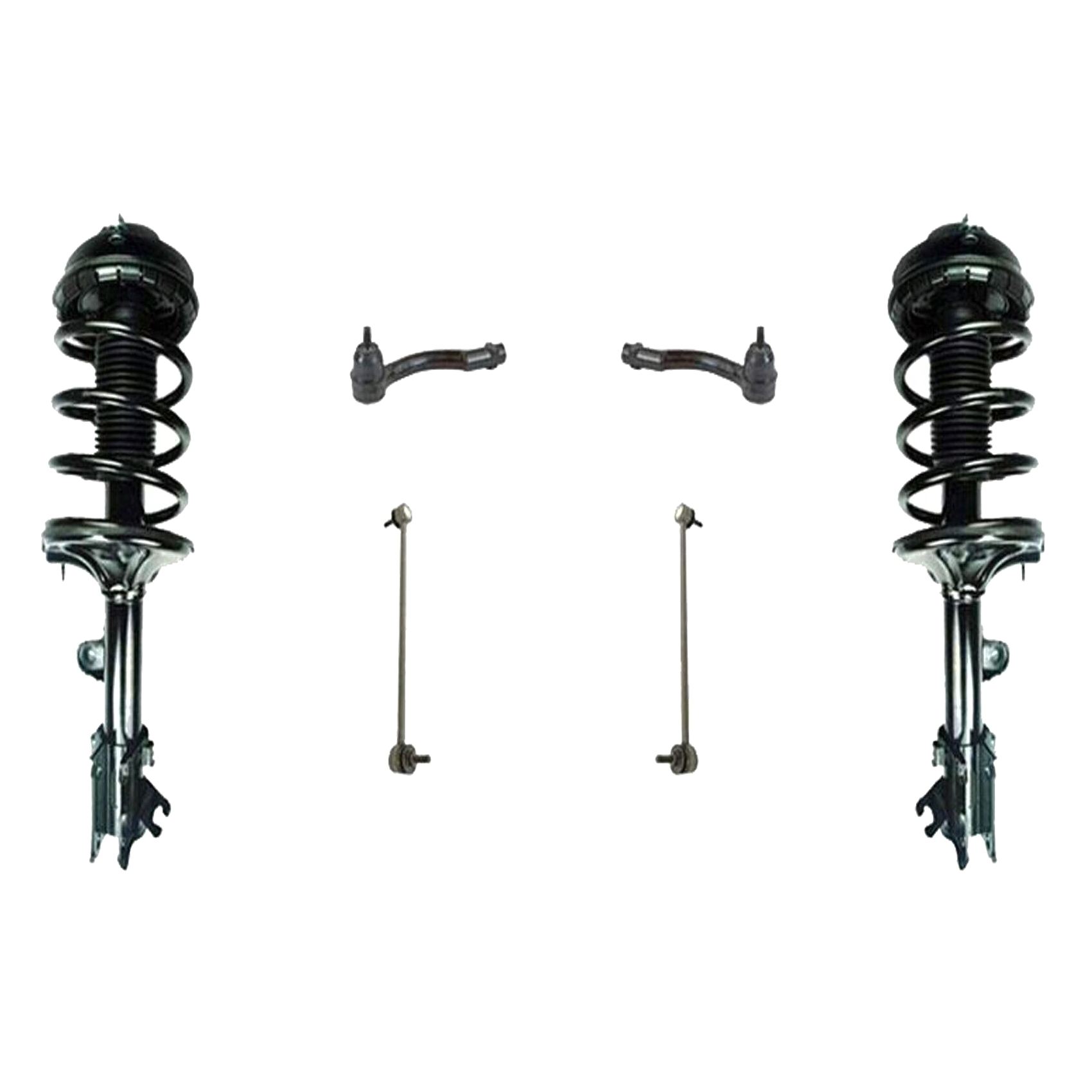 For 05 Tucson LX Sport Utility Front Complete Struts Assembly Tie Rods & Links