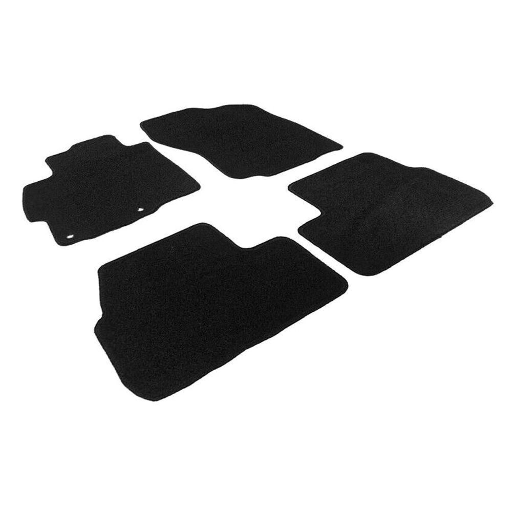 For 11-15 Lancer GT Sportback Hatchback Nylon Black Floor Mats Auto Carpets 4PC