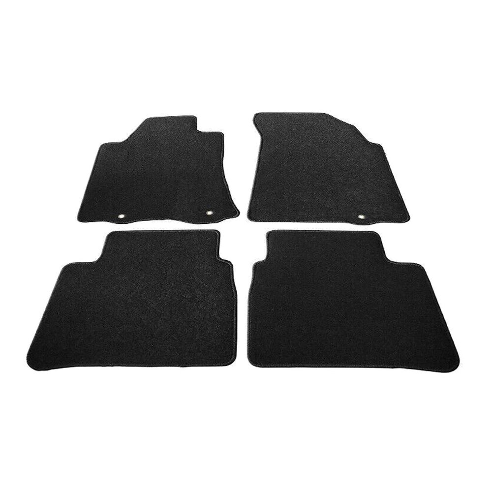 For Nissan 13-18 Altima Advance Sedan 4Dr Black Nylon Floor Mats Carpets 4-pcs