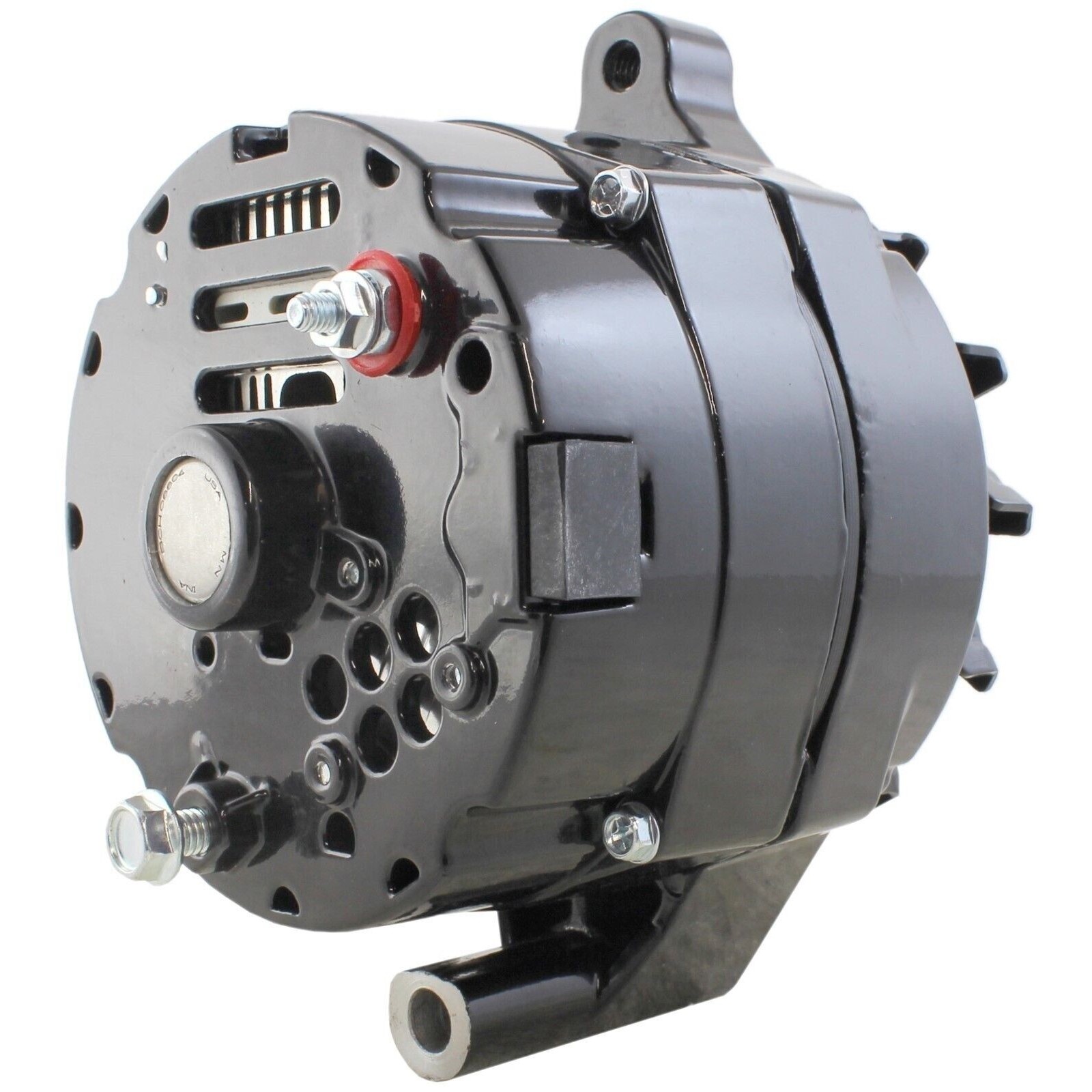 Wire Powdercoated Black Alternator 140 12 VOLT 1G Hybrid GM Style