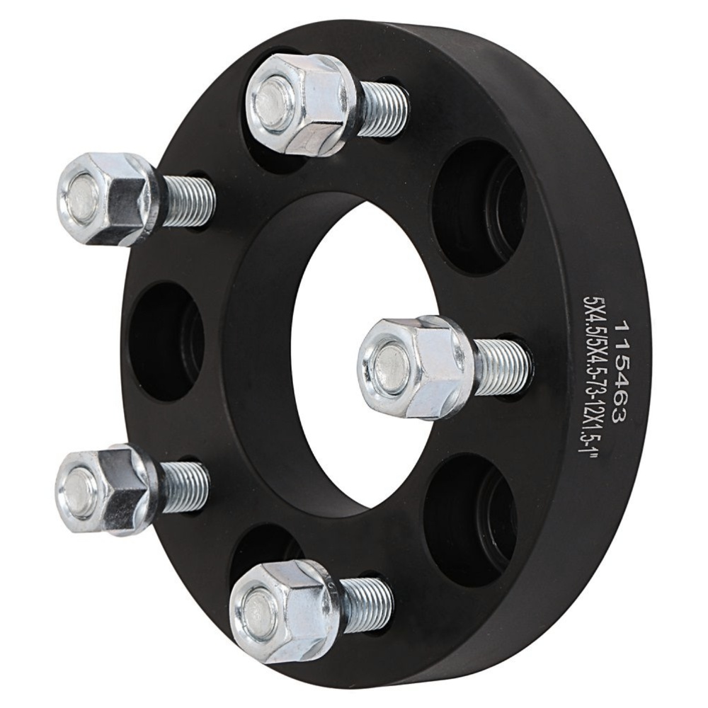 4Pc 1" (25mm) Black Wheel Spacers 5x114.3 12x1.5 Studs For 2001-2010 Ford Escape
