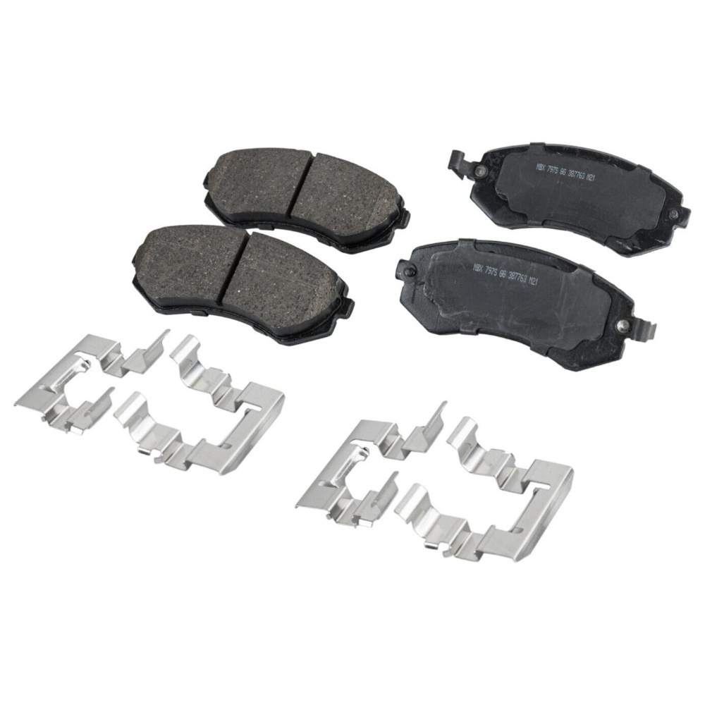 Front Ceramic Brake Pad Set For 1991-1993 Nissan 240SX Base 2-Wheel Set
