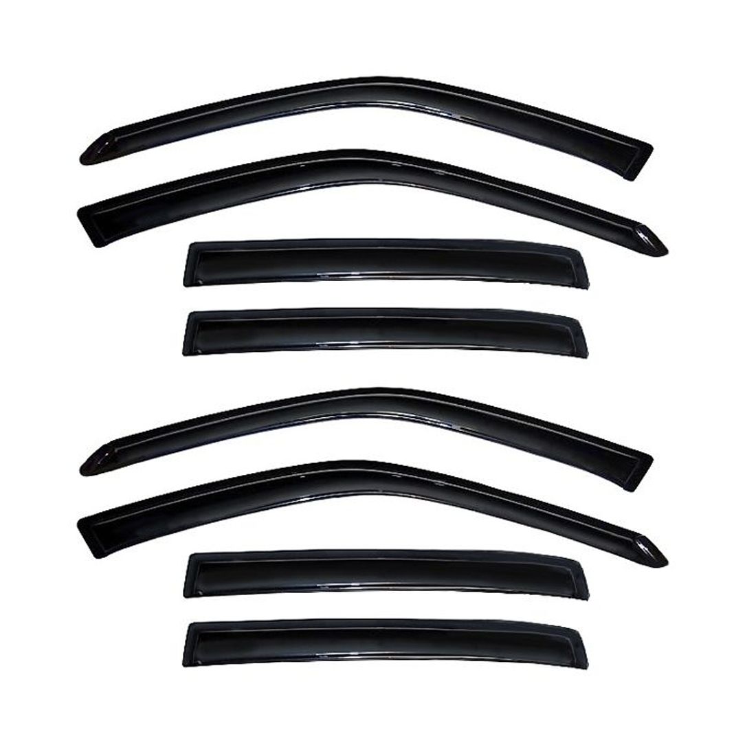2 Sets Of - Out Channel Style Sun Rain Window Visors Visor For 94005