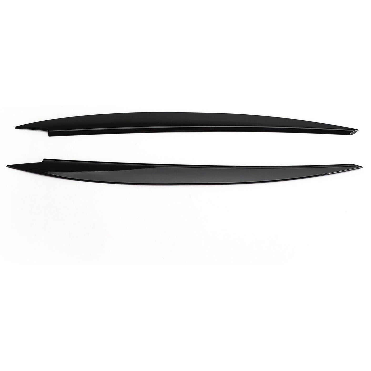 Front Headlight Eyelid Eyebrow Cover Trim Black For VW Golf MK7 Golf R GTI GTD