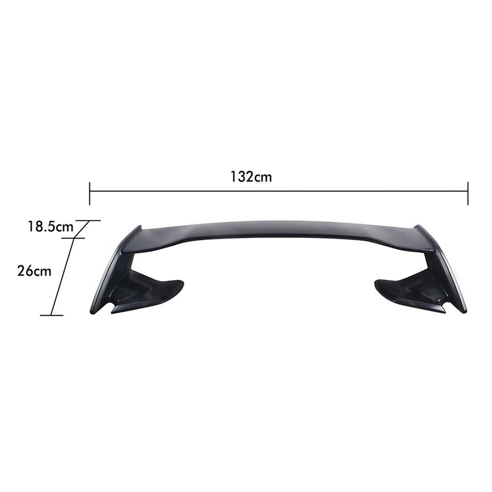 For 2012-2016 Subaru Impreza Limited Style Trunk Spoiler Wing Painted Black