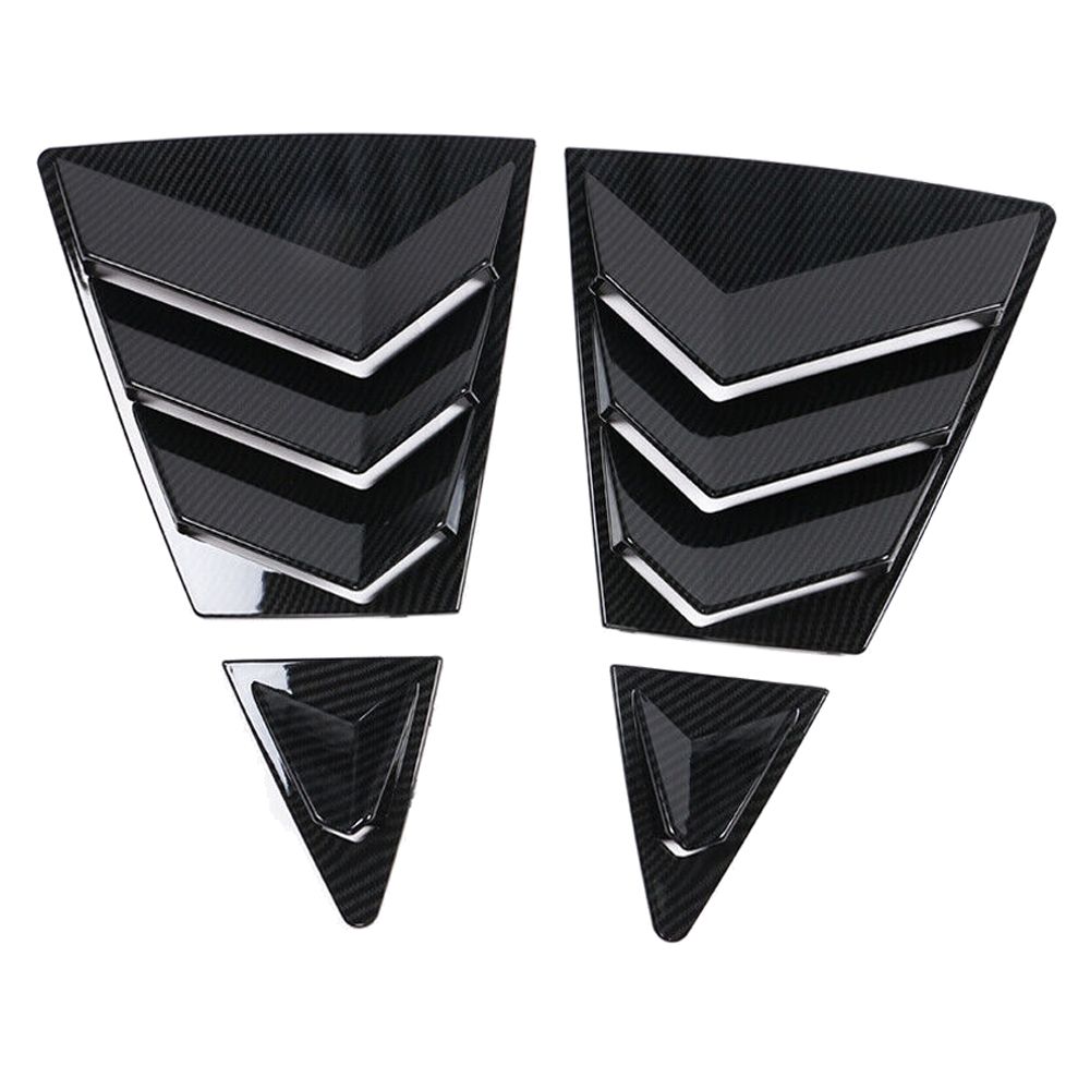 Fits 20-23 Toyota Corolla Side Window Louver Visor Guards 4PC Carbon Fiber Print