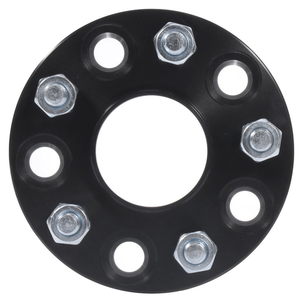 2pcs 15mm 5x4.5 To 5x4.5 12x1.5 Studs Wheel Spacers For Acura Honda Black