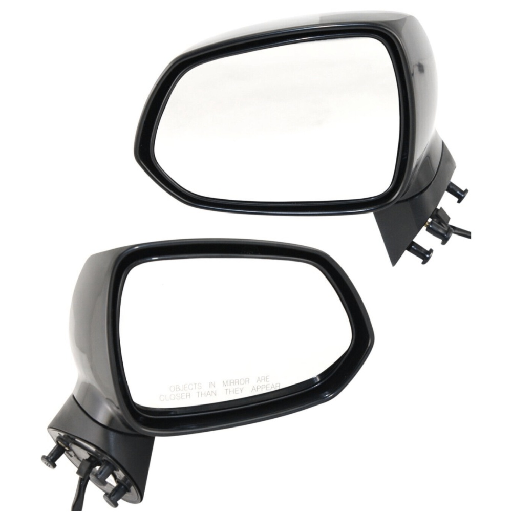 Set Of 2 Mirror Power For 07-08 Fit Hatchback Left And Right Manual Folding
