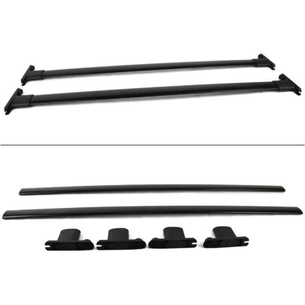 For Ford Explorer Police Interceptor Utility Roof Rack Bar 2Pc Black Aluminum