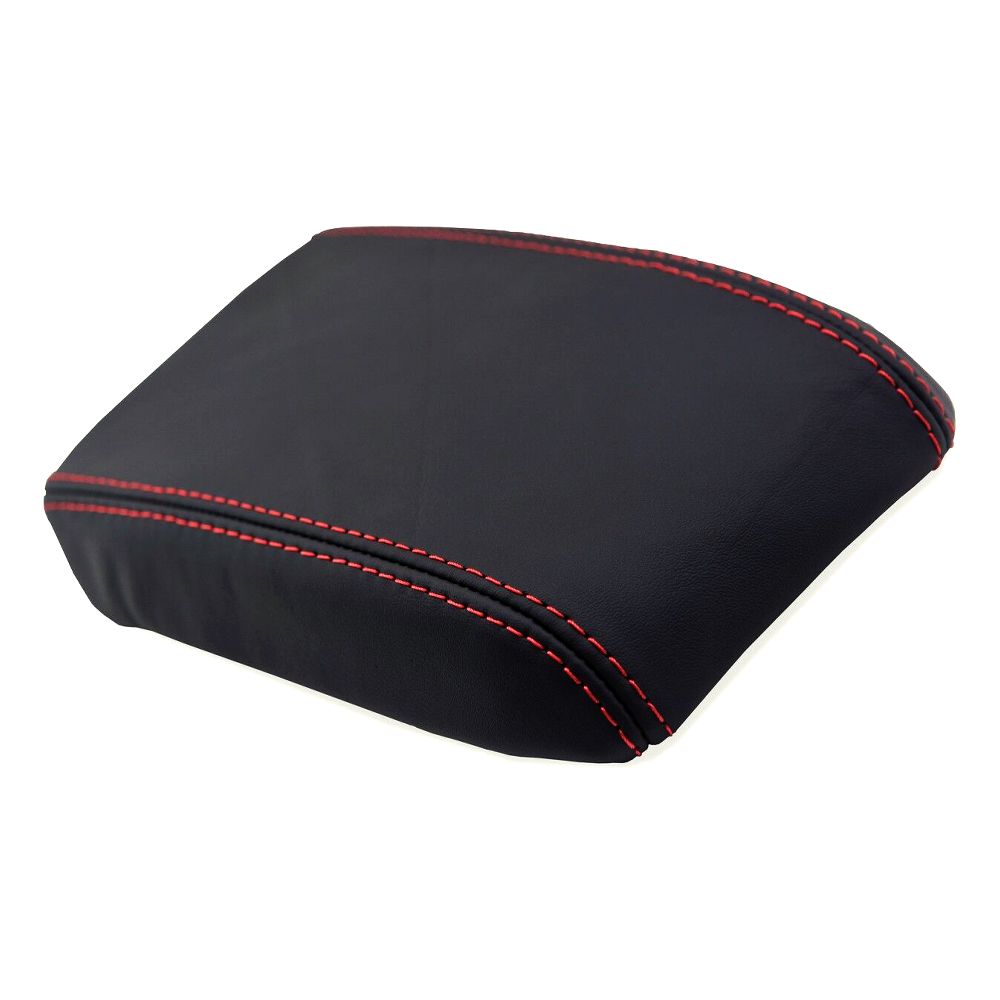 Center Console Armrest Leather Cover For 240SX Nissan 240SX S13 89-93 Red Stitch
