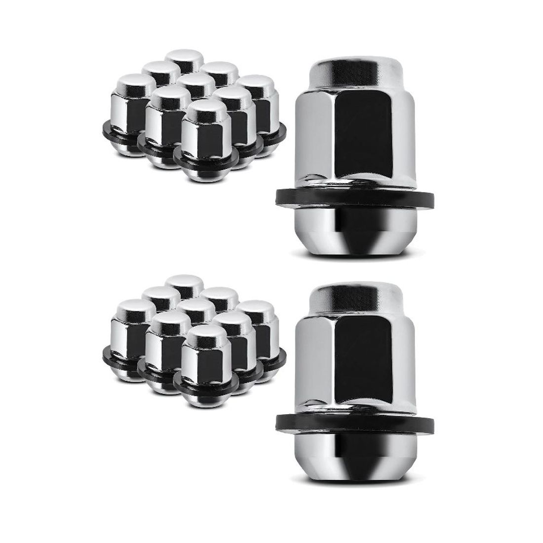 20 PCS - M12-1.50 Front Or Rear Acorn Wheel Lug Nut For Honda Civic CR-V Accord Acura