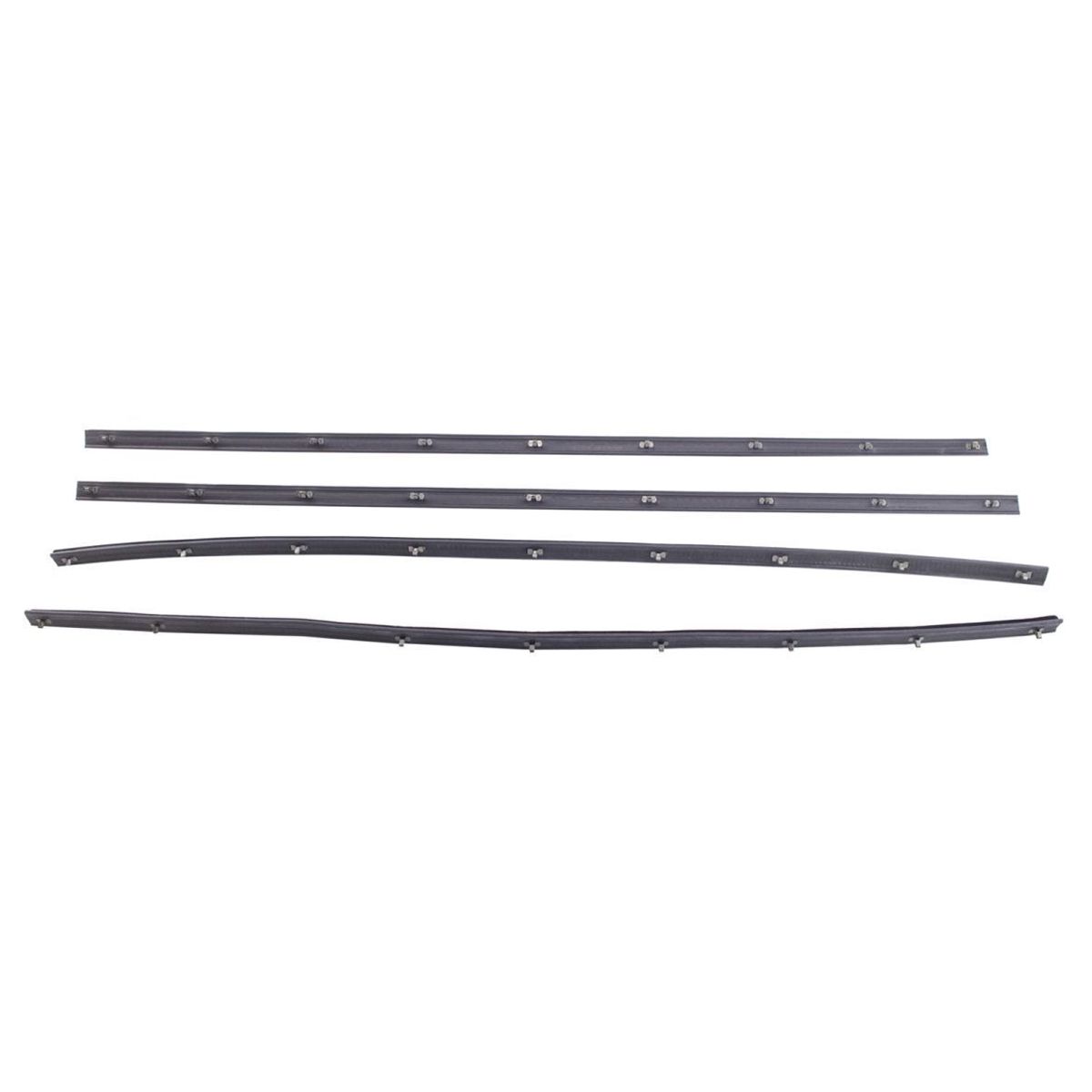 For 1970-1971 Ford Maverick Base Sedan Door Window Belt Weatherstrip Kit