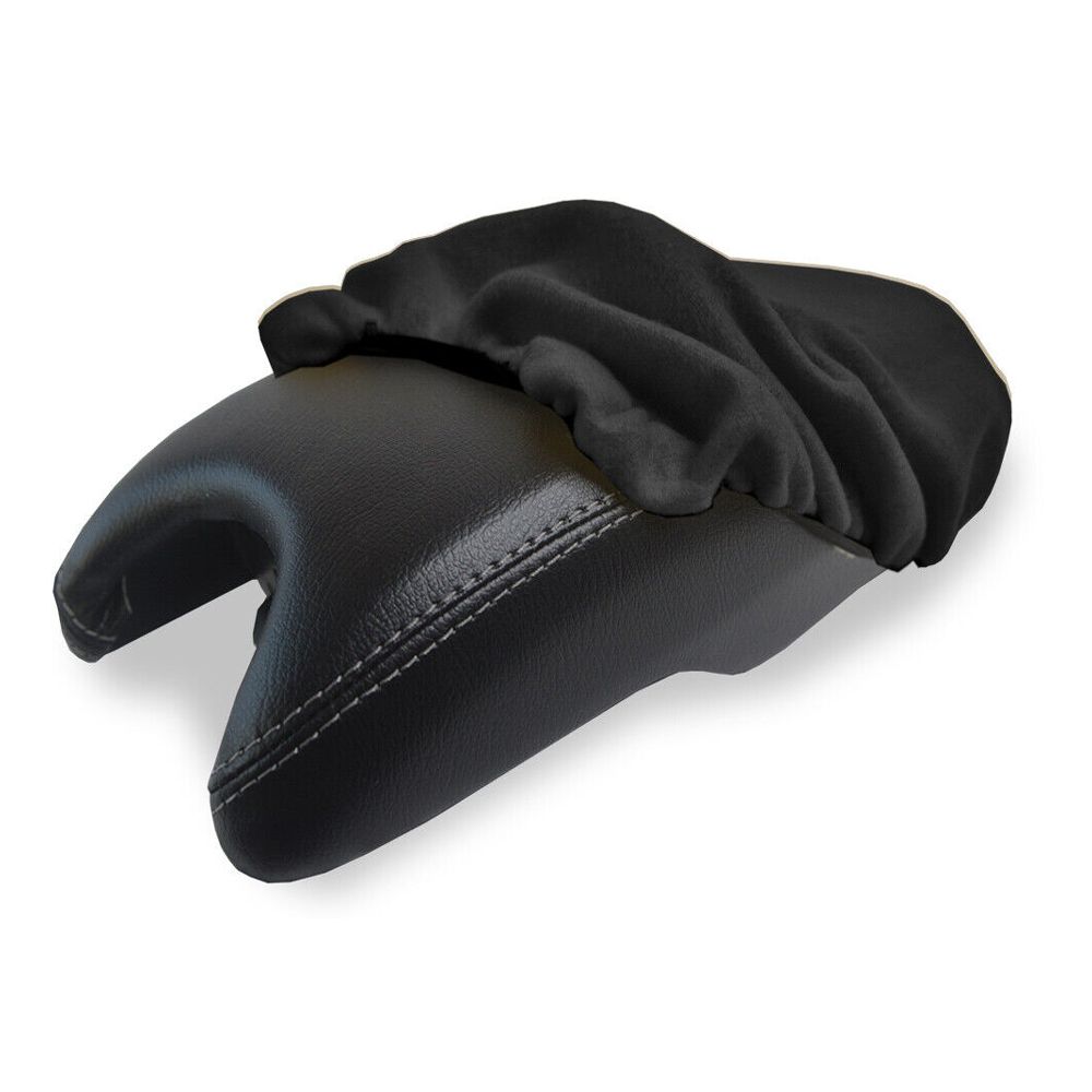 Console Lid Armrest Cover Protector Fleece For 16-20 HR-V Sport Utility Black