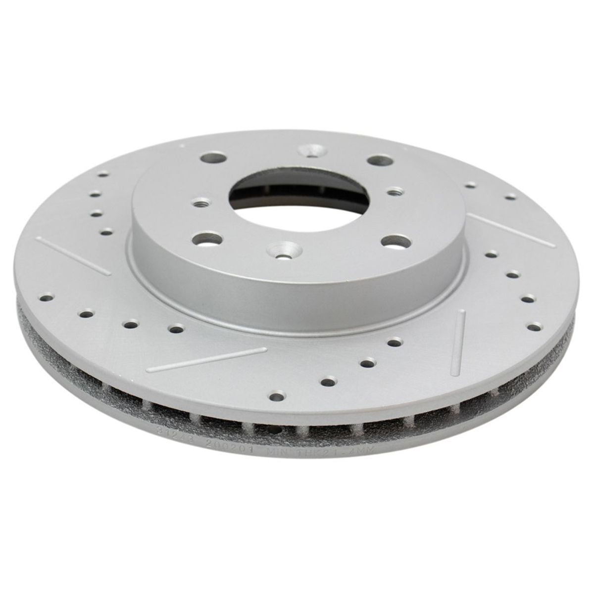 Front Performance Drilled & Slotted Brake Rotor & Posi Ceramic Pad Set