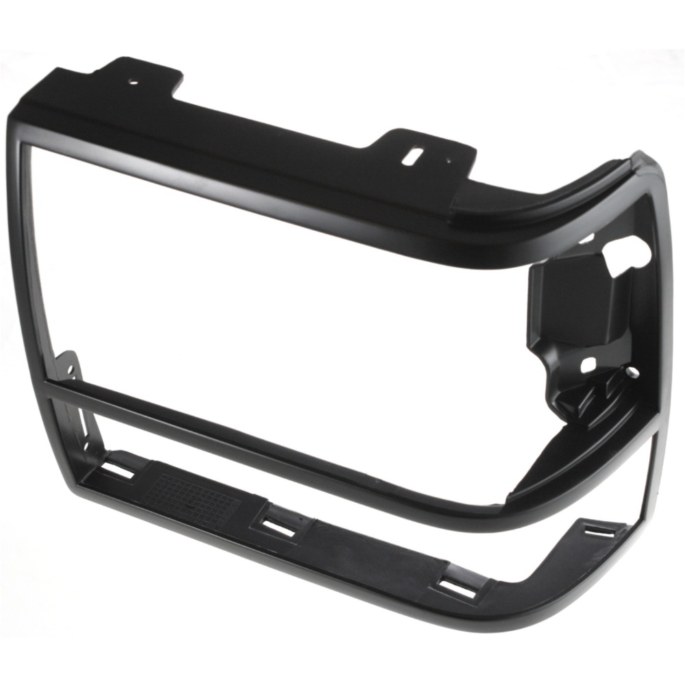 2 Sets Of - Head Light Headlight Door Headlamp Bezel Driver Left Side Black For Ford