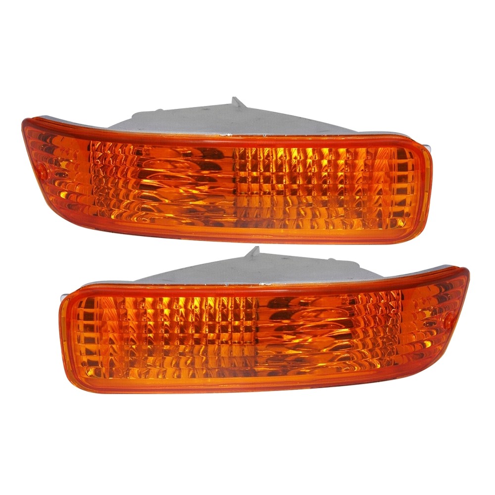 2 Sets Of - Amber Bumper Lights Signal Parking Lamps