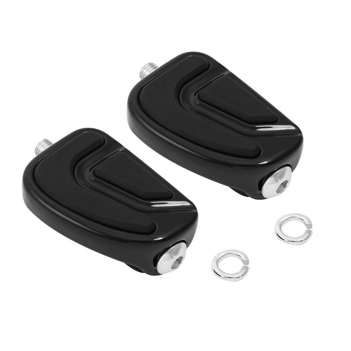 For 1986-2021 Harley-Davidson Airflow Black Footboard Brake Pedal Shifter Peg