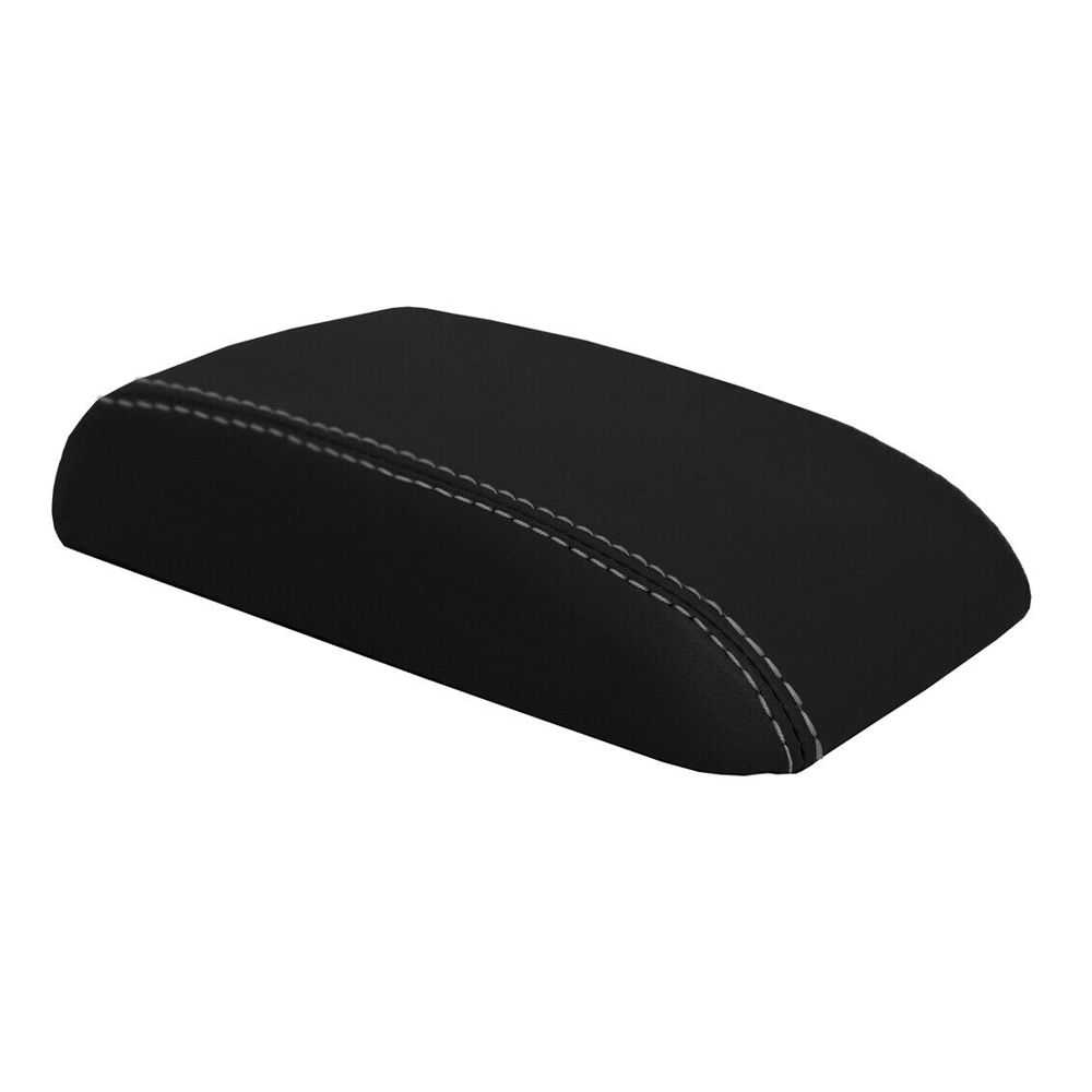 Center Console Lid Armrest Cover PVC Leather For Scion TC 2005-2010 Gray Stitch