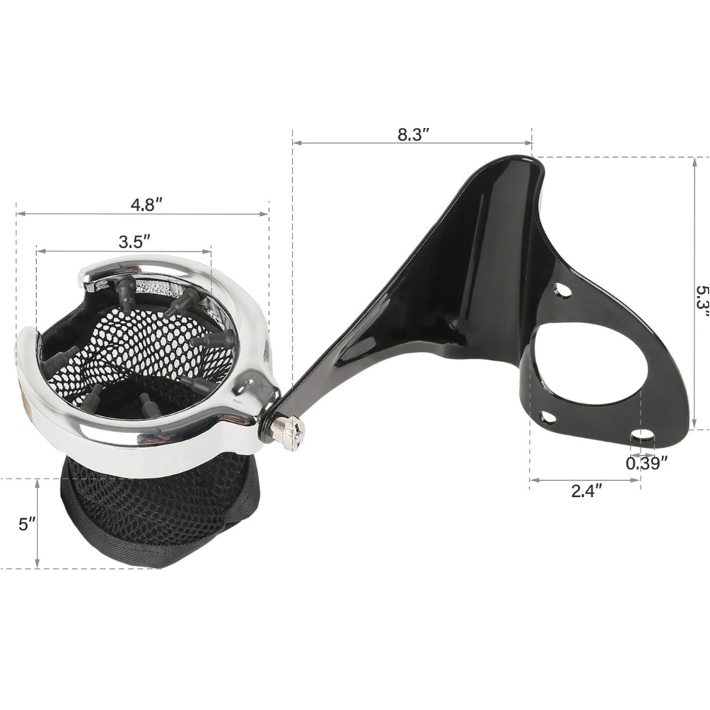 Rear Drink Cup Holder Passenger For 2014-2022 Harley-Davidson Ultra Limited