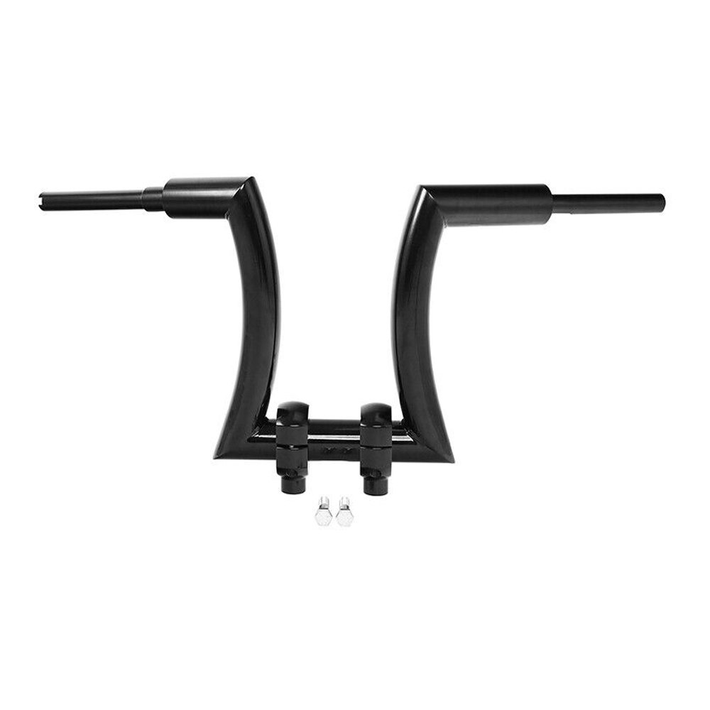 Black 16" Rise 2" Ape Hanger Handlebar & Risers For Harley-Davidson