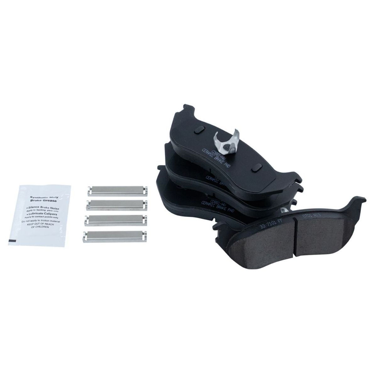 Rear Ceramic Pad For 04 Explorer NBX Sport Utility Rotor & Caliper Kit W/Fluids