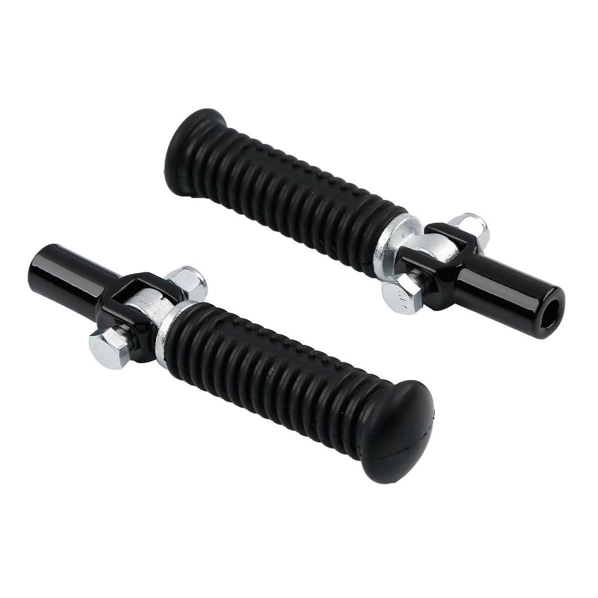 For 00-06 Heritage Softail Black Passenger Footpeg Pegs Clevis Support Mount