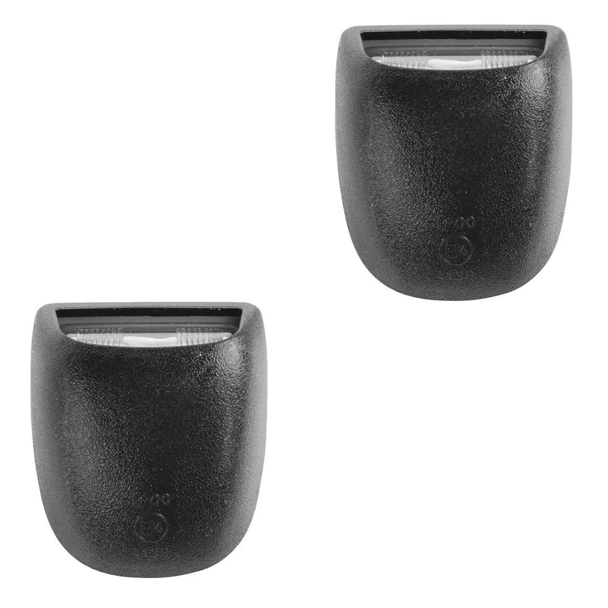 License Plate Light Lamp Pair Set Of 2 LH & RH Textured Black For Chevy GMC