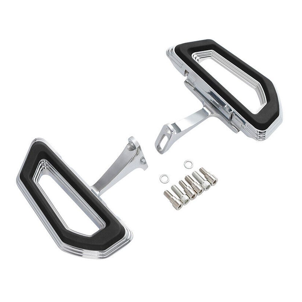 For 18-23 Harley-Davidson CVO Road Glide Chrome Driver Passenger Floorboards
