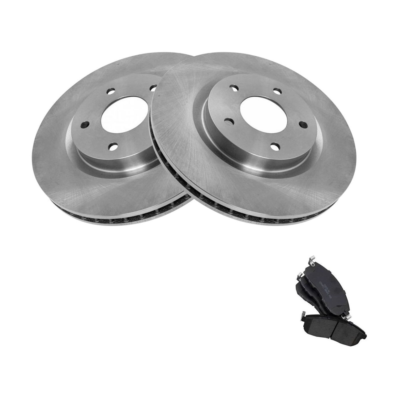 For 07-12 Sentra Custom Sedan Front Premium Ceramic Brake Pad & Rotor Kit W/