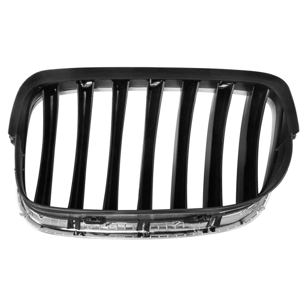 Front Hood Mounted Chrome & Black Grille Left/Right Pair For BMW Truck SUV X5 X6