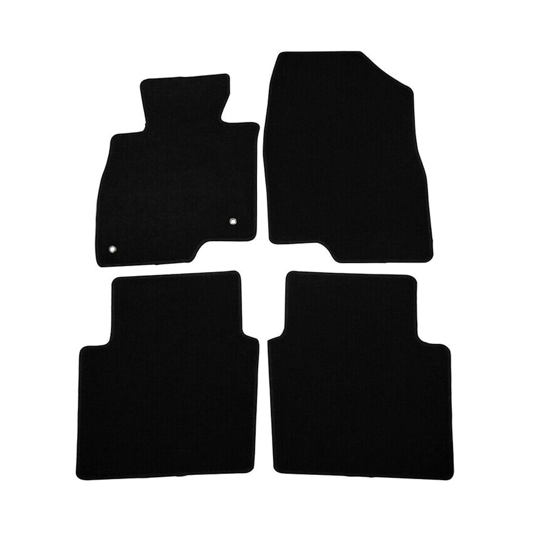 For 2018-2021 Mazda 6 Grand Touring Reserve Black Nylon Floor Mats Carpets 4pcS