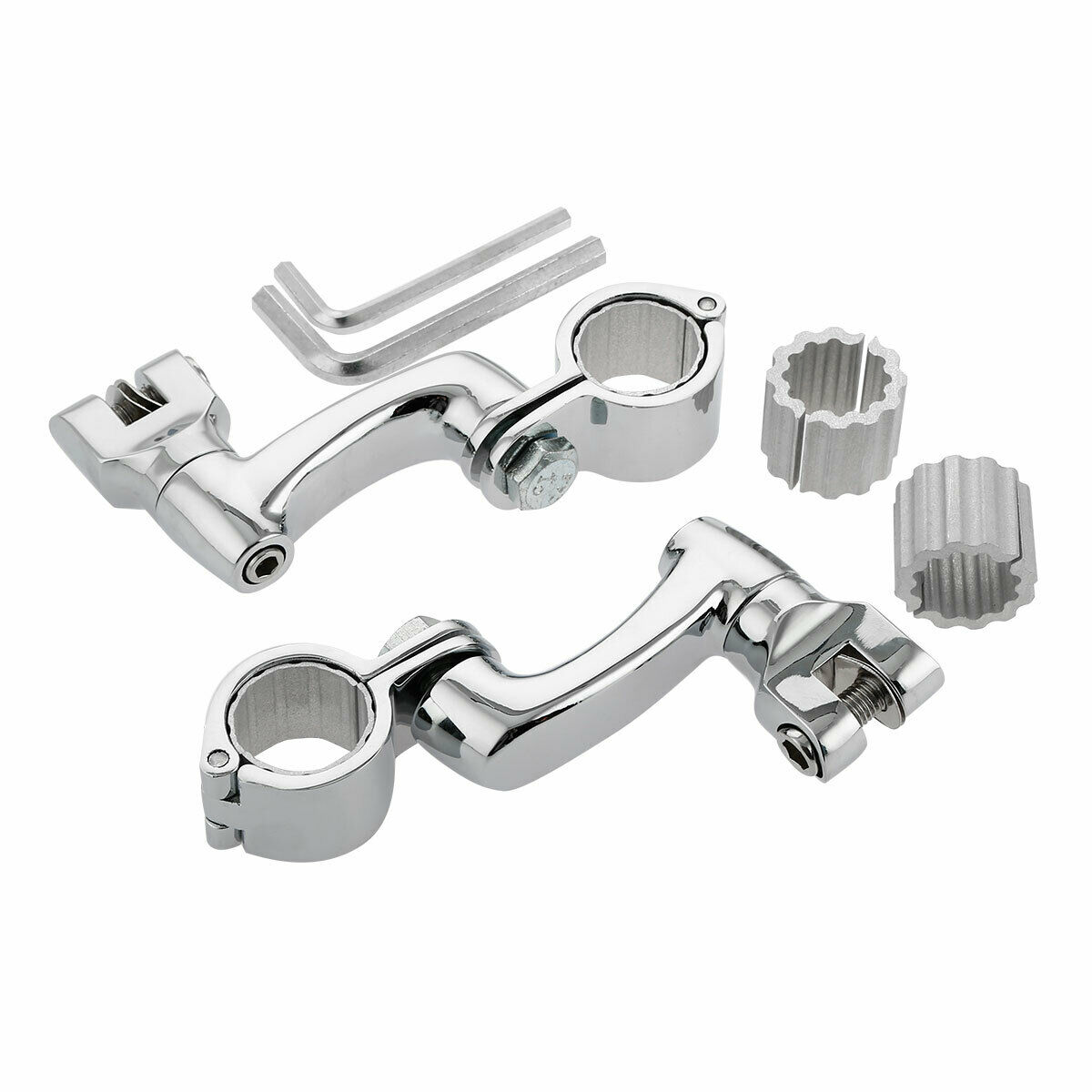 22mm 25mm 32mm 35mm Highway Foot Pegs Mount Clamps Fit For Harley Touring Chrome