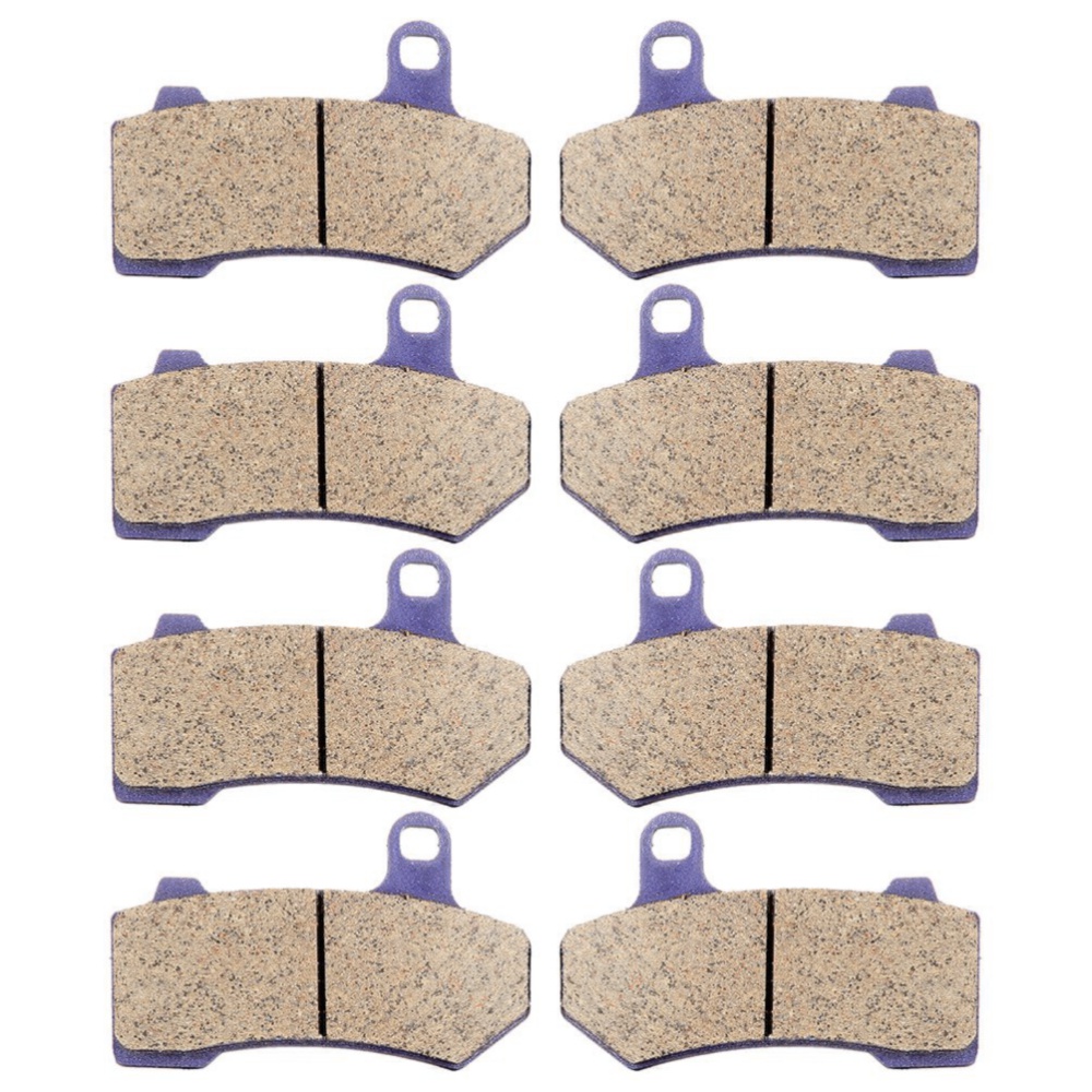2 Sets Of - Brake Pads For Harley-Davidson Classic FLHRC Road Carbon Fiber