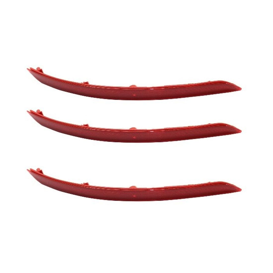3 Sets Of - For 17-18 Elantra Bumper Face Bar Reflector Rear Driver Left Side LH Hand