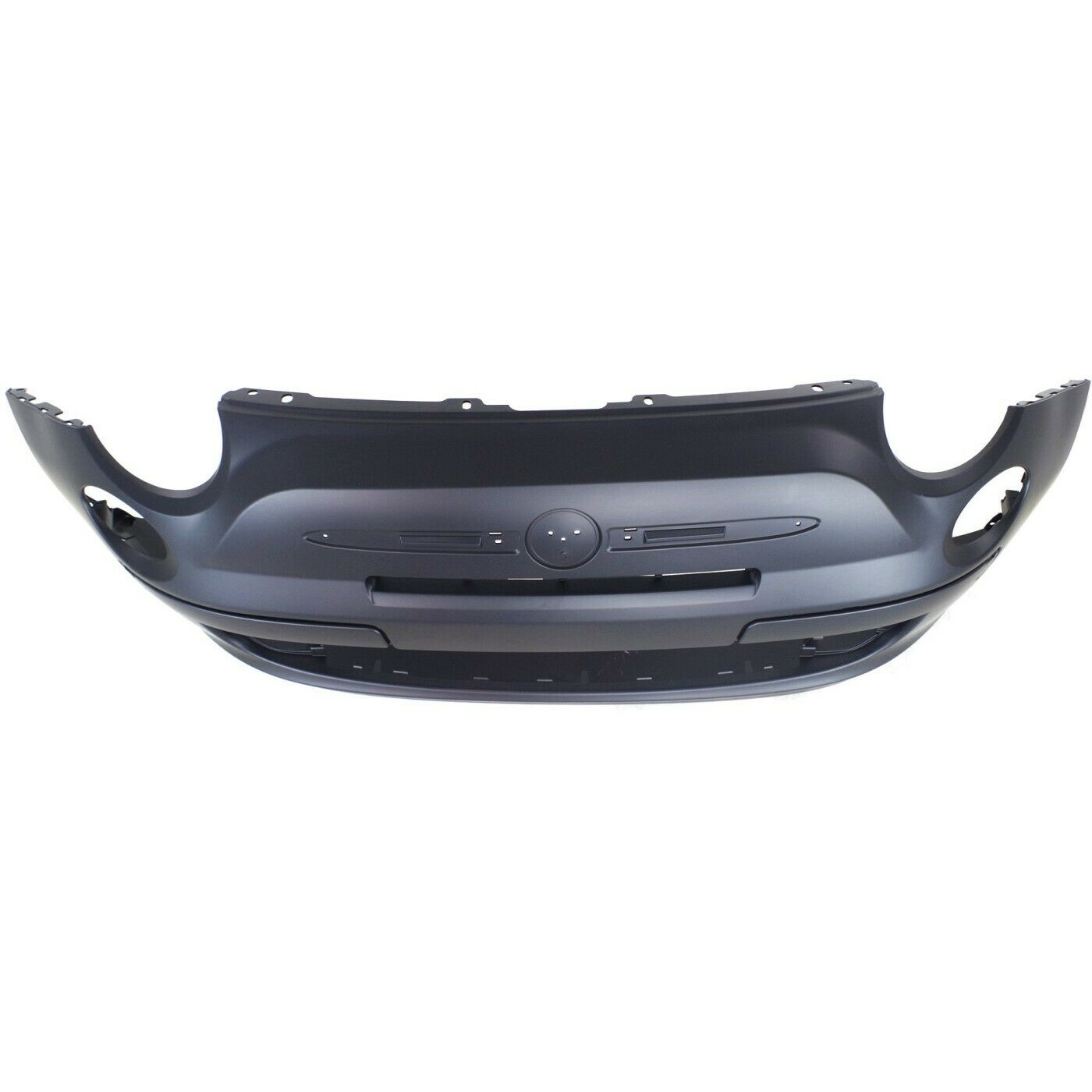Bumper Cover For 2012-2017 Fiat 500 With Chrome Insert Fog Light Holes Front
