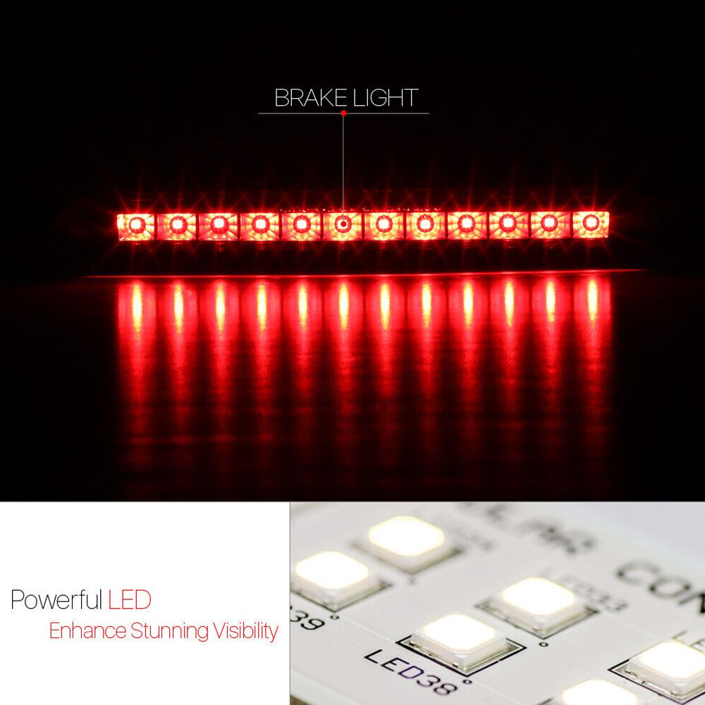 For 15-16 Buick Encore CXL Black/Smoke]Full Led Third 3rd Brake Light Tail Lamp