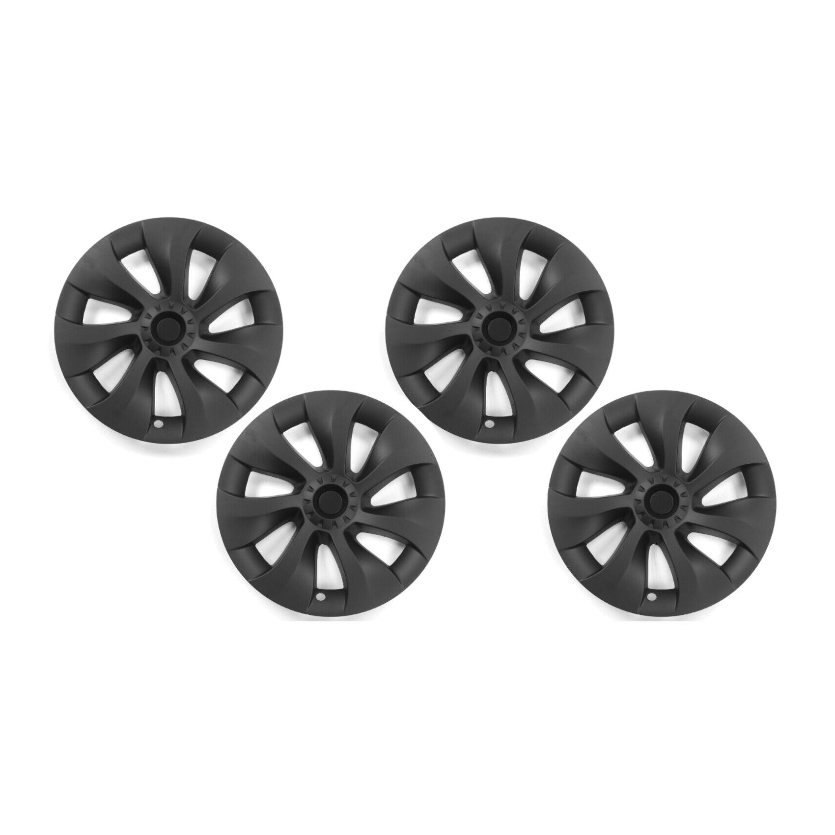 For 2020-2023 Tesla Y Sport Utility Wheel Hubcaps Rim Covers Matte Black 4PCS