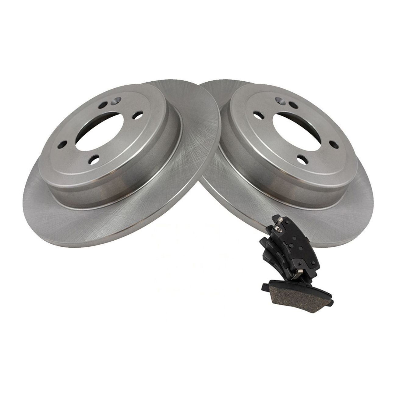 Rear Posi Ceramic Disc Brake Pads & Rotors Kit For Hyundai Accent Kia Rio