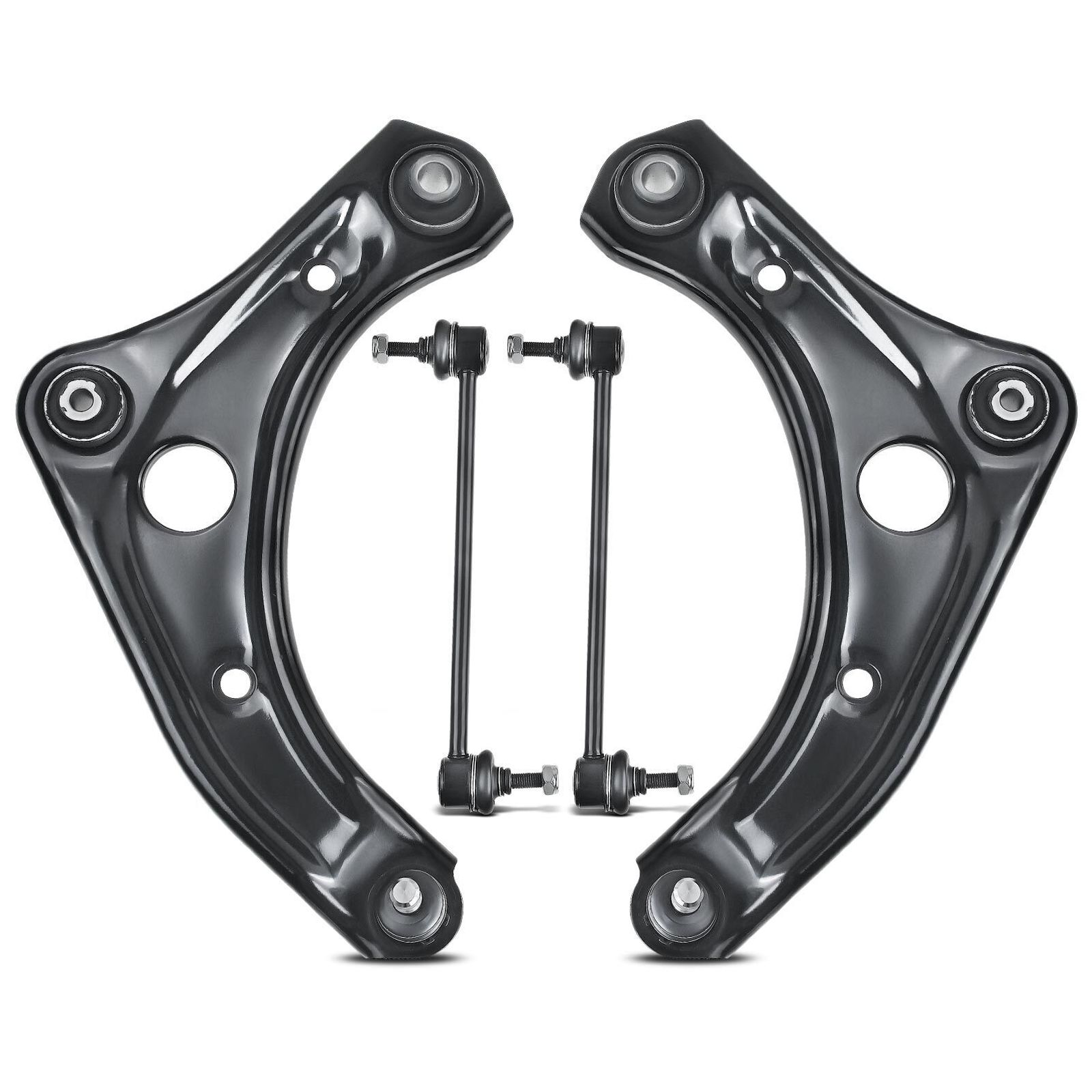 4Pcs Front Lower Control Arm W/ Ball Joint Stabilizer Bar For Nissan Versa